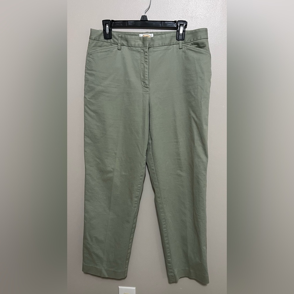 Talbots Petites pants sage green Size 12P